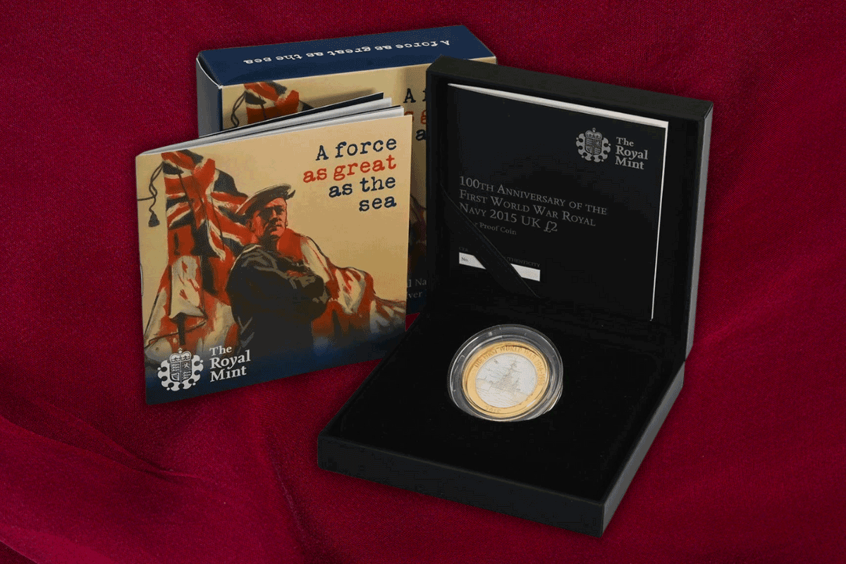2015 Silver Proof Royal Navy £2