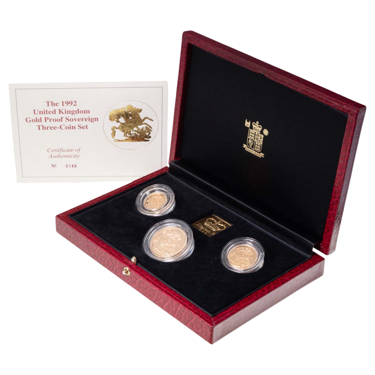 Gold 3-Coin Sets have been made by the Royal Mint since the early 1980's. The 3 coins can vary so you should check the documentation carefully.