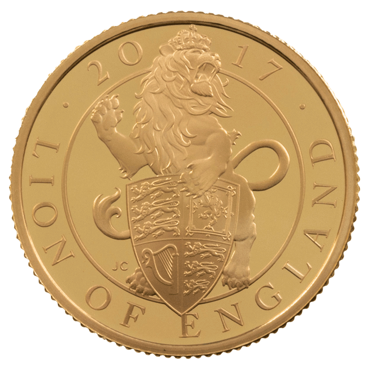 The Queens Beasts is a series of 10 designs issued by the Royal Mint to represent the ten heraldic statues that were present at the coronation of Queen Elizabeth II.
