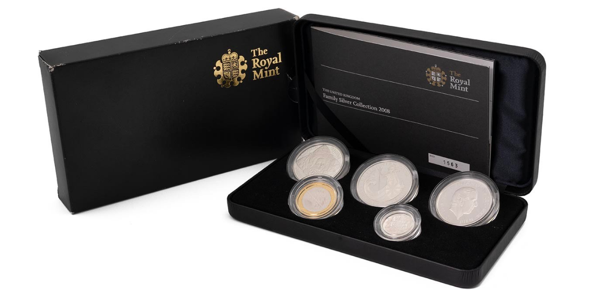 At MJ Hughes Coins, we buy all Royal Mint coins, including silver and gold proof coin sets.