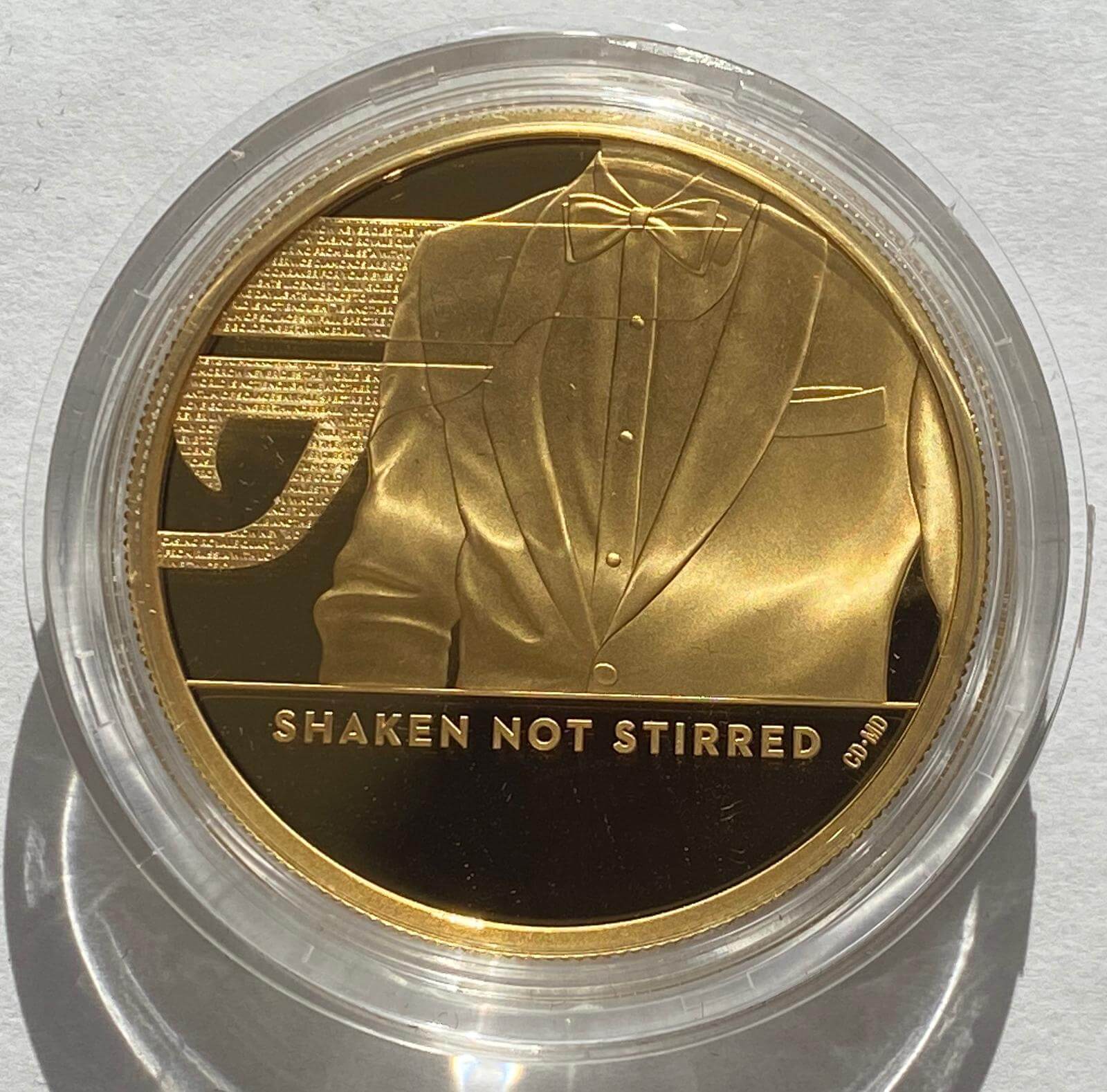 2020 James Bond Shaken Not Stirred Gold Proof Two Ounce £200