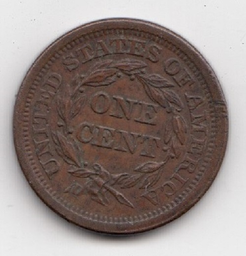 United States 1854 Large Cent