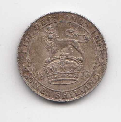 1913 King George V Silver Shilling