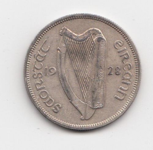 1928 Ireland Half Crown