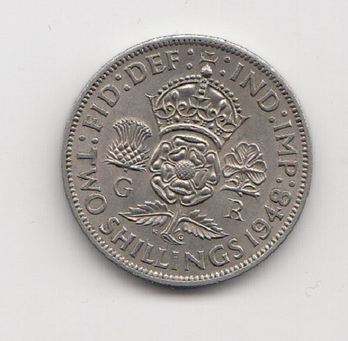 1948 Two Shillings - King George VI