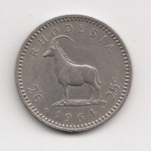 Rhodesian 1964 2 1/2 Shillings