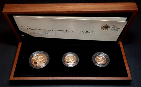 2010 Gold Proof Sovereign Three Coin Collection