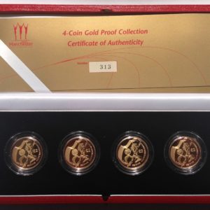 2002 Commonwealt Games Gold Proof Two Pound Set