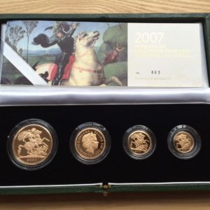 2007 4 Coin Gold Proof Sovereign Set