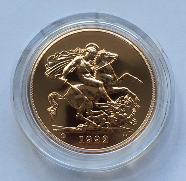 1992 Brilliant Uncirculated Gold Five Pounds