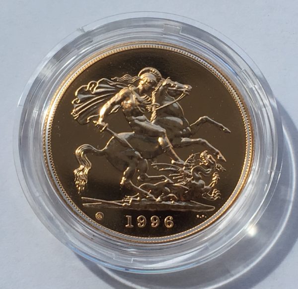 1996 Brilliant Uncirculated Gold Five Pounds