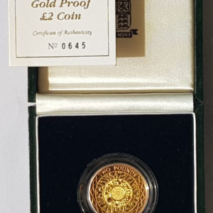 1997 Gold Proof Two Pounds