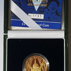 2005 World War Two Gold Proof Two Pounds