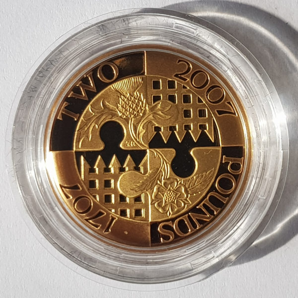 2007 Act of Union Gold Proof Two Pounds