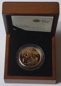 2010 Brilliant Uncirculated Gold Five Pounds