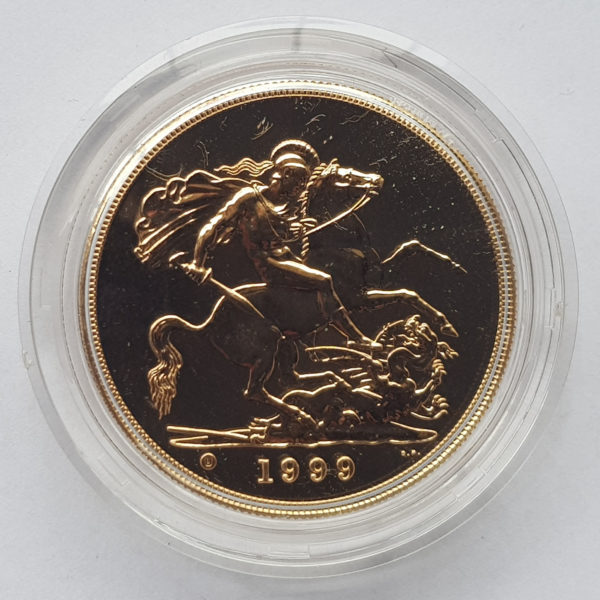 1999 Brilliant Uncirculated Gold Five Pounds