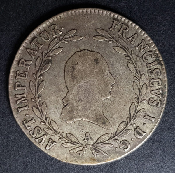 1823 Austria Silver 20 Kreuzer