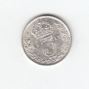 1917 King George V Silver Threepence