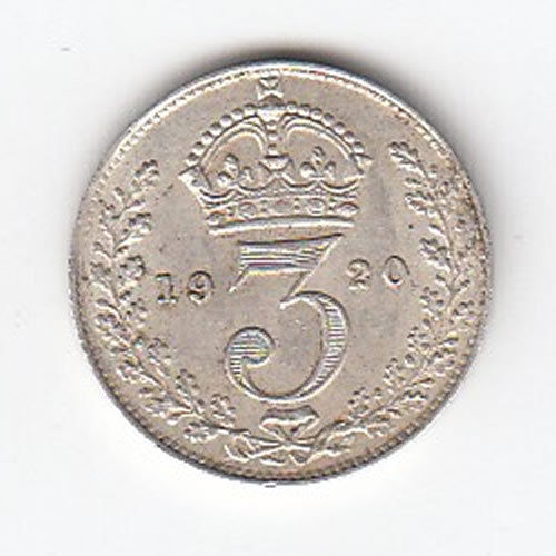 1920 King George Silver Threepence