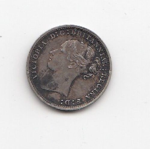 1886 Queen Victoria Silver Threepence