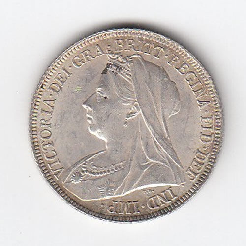 1894 Queen Victoria Silver Shilling