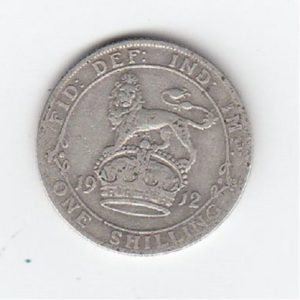 1912 King George Silver Shilling