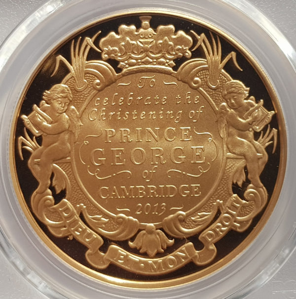 2013 Prince George Christening Gold Proof Five Pounds