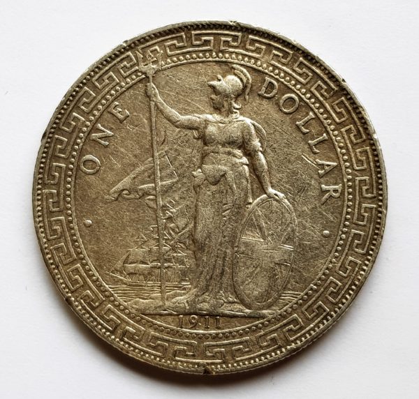 1911 Hong Kong Silver Trade Dollar