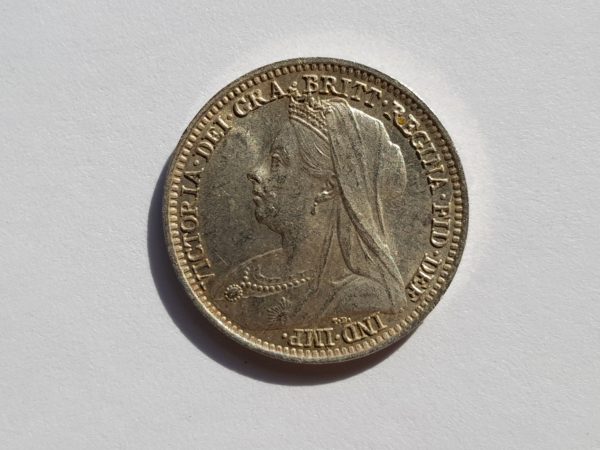 Obverse 1897 Queen Victoria Silver Maundy 3d