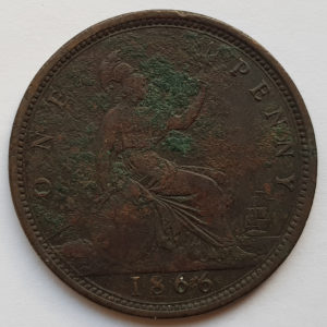 1866 Queen Victoria Penny