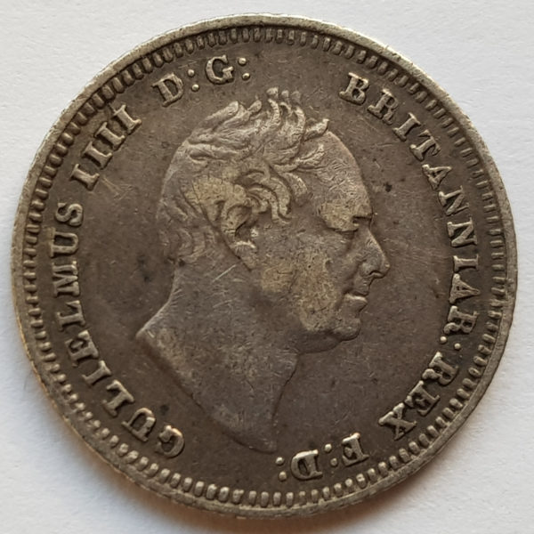 1836 King George IV Silver Fourpence