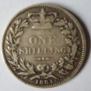 1834 Queen Victoria Silver Shilling