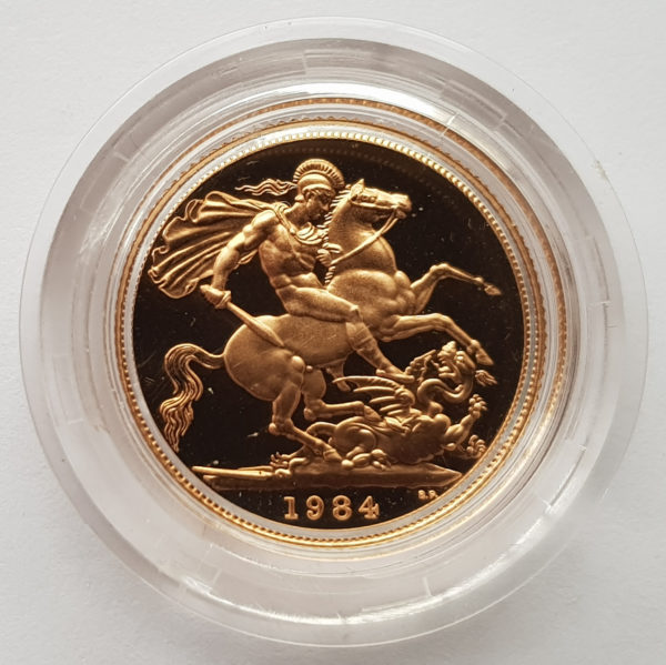 1984 Gold Proof Sovereign 1