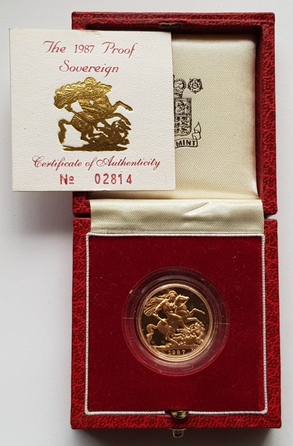 1987 Gold Proof Sovereign