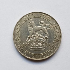 1918 King George V Silver Shilling