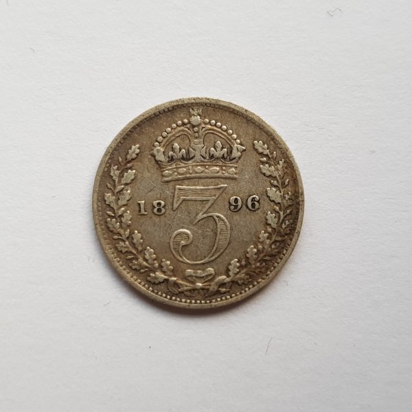 1896 Queen Victoria Silver Threepence