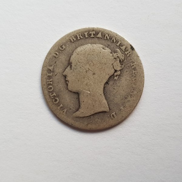 1859 Queen Victoria Silver Threepence