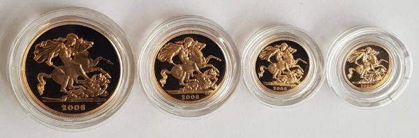 2006 4 Coin Gold Proof Sovereign Set