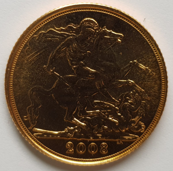 2008 Queen Elizabeth II Gold Uncirculated Sovereign
