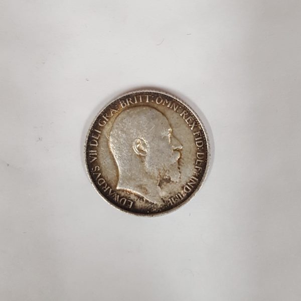 1907 King Edward VII Silver Six Pence