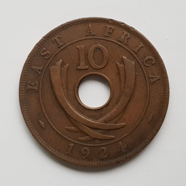 1924 East Africa Ten Cents