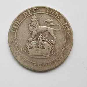 1904 King Edward VII Silver Shilling