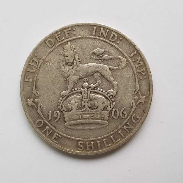 1906 King Edward VII Silver Shilling
