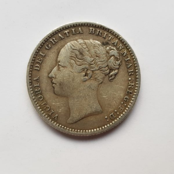 1883 Queen Victoria Silver Shilling