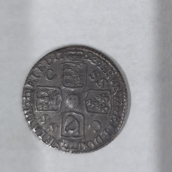 1723 King George Silver SSC Sixpence