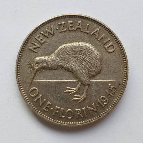 1945 New Zealand Florin