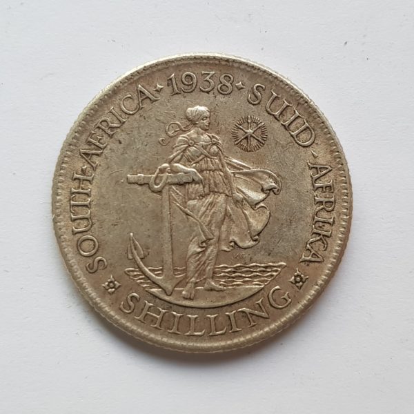 1938 South Africa Silver Shilling