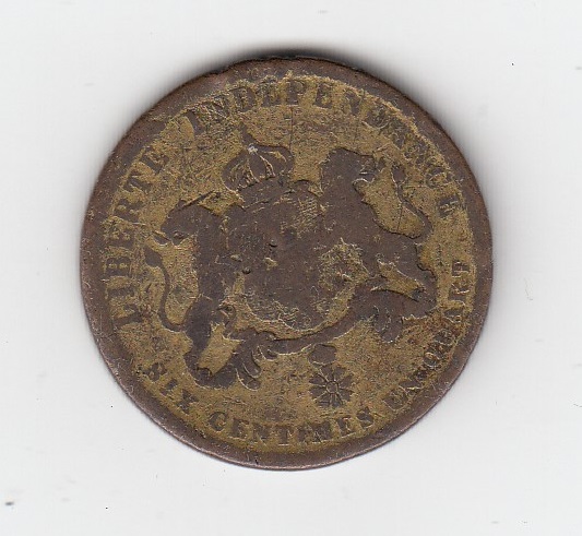 1850 Haiti Six Centimes