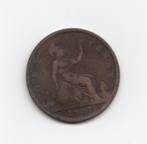 1861 Queen Victoria Penny