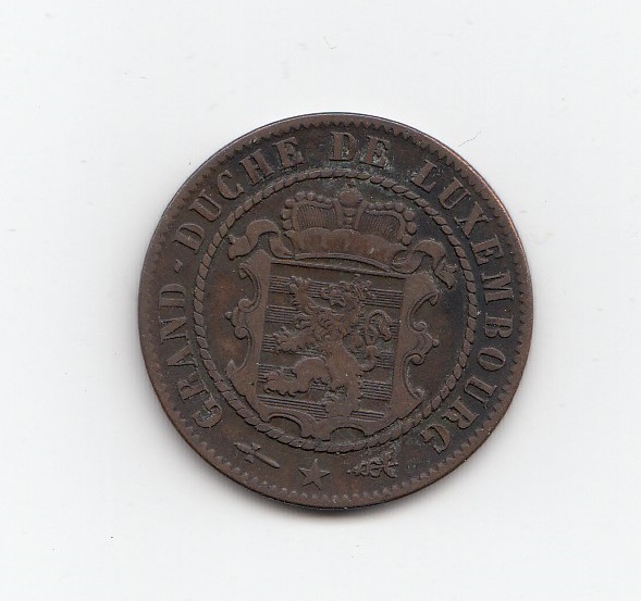 1870 Luxembourg Ten Centimes